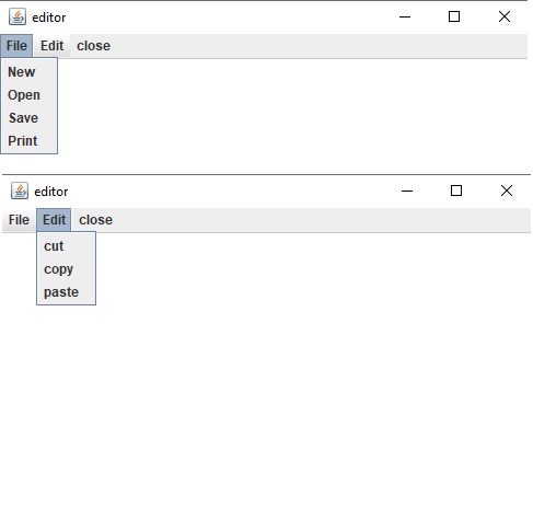 Text Editor Project menggunakan Java