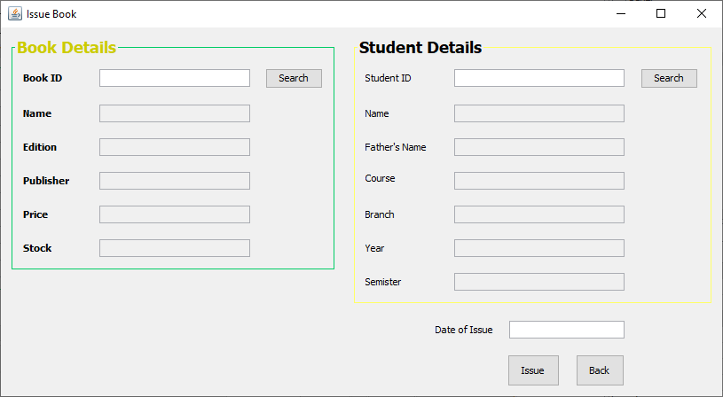 Library Management System menggunakan Java