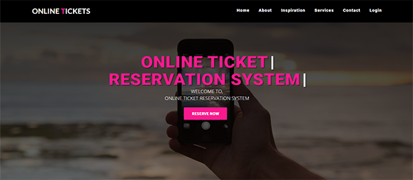 Online Ticket Reservation System menggunakan PHP